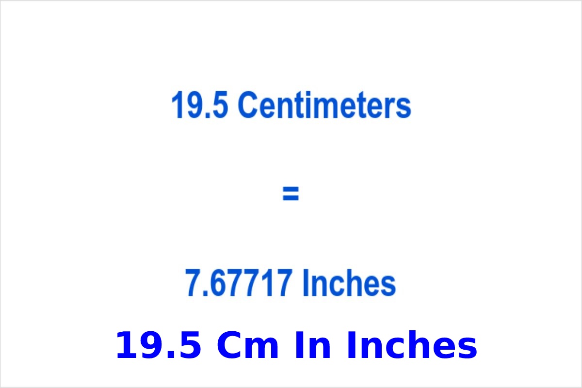 19.5 Cm In Inches (1)