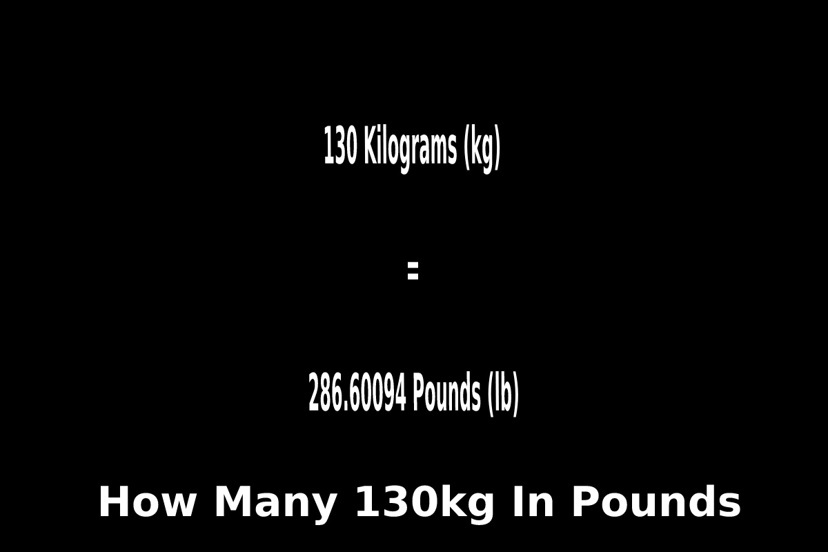 How Many 130kg In Pounds