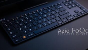 AZIO FOQO Wireless Keyboard With A Program Regulator Knob