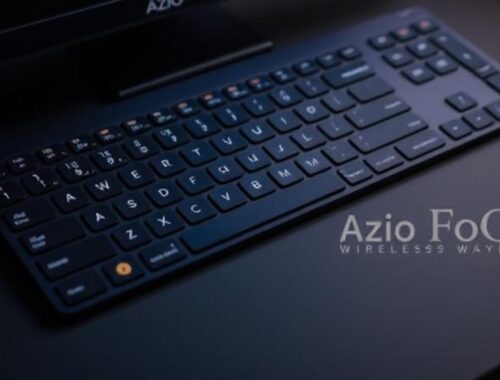 AZIO FOQO Wireless Keyboard With A Program Regulator Knob