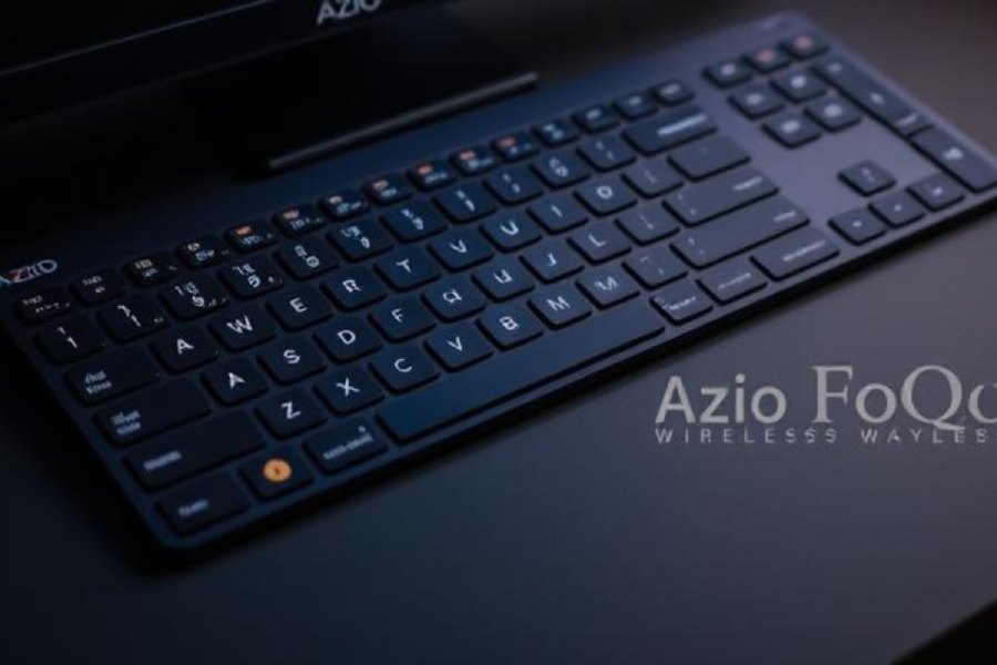 AZIO FOQO Wireless Keyboard With A Program Regulator Knob